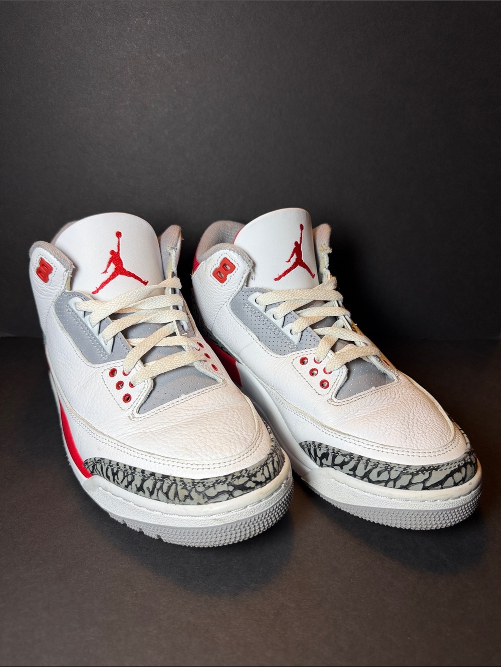 Nike Air Jordan 3 Retro White Cement Fire Red 2022 DN3707-160